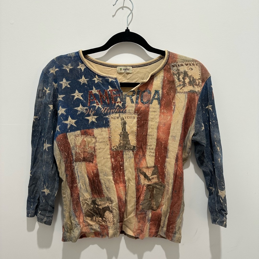 Cactus Americana Long Sleeve Shirt